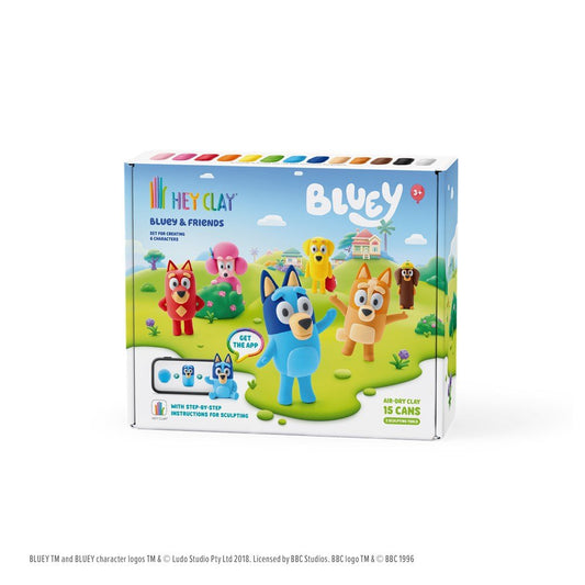 HEY CLAY | BLUEY & FRIENDS SET (15 CANS) by HEY CLAY - The Playful Collective