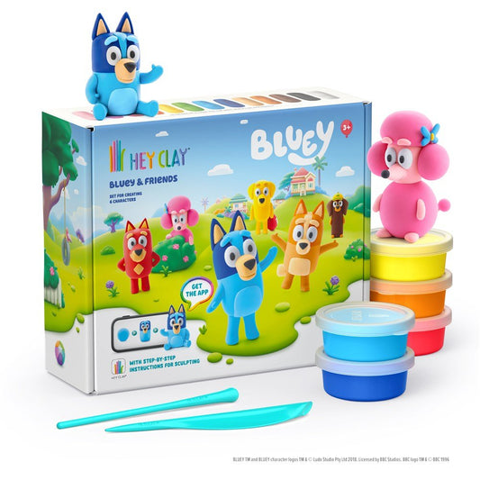 HEY CLAY | BLUEY & FRIENDS SET (15 CANS) by HEY CLAY - The Playful Collective