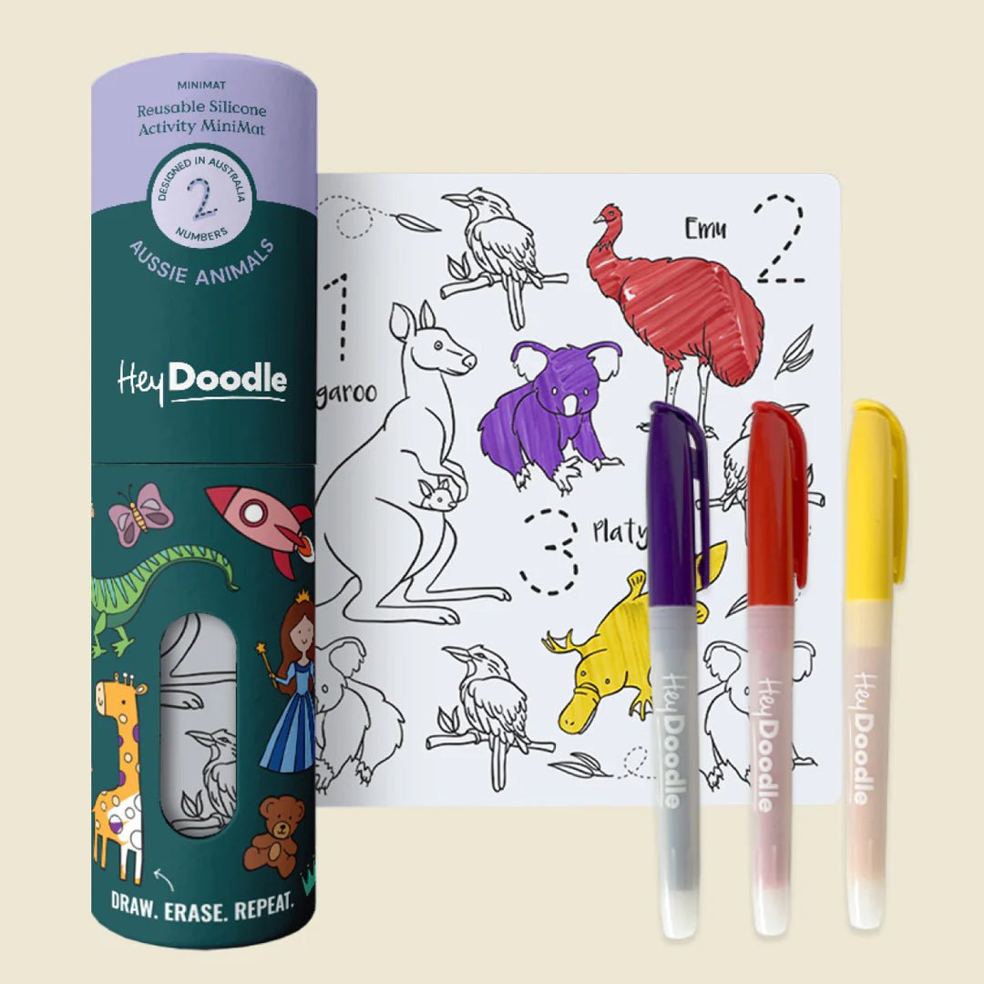 HEY DOODLE | 123 | AUSSIE ANIMALS (MINIMAT) by HEYDOODLE - The Playful Collective