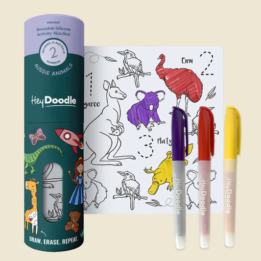 HEY DOODLE | 123 | AUSSIE ANIMALS (MINIMAT) by HEYDOODLE - The Playful Collective