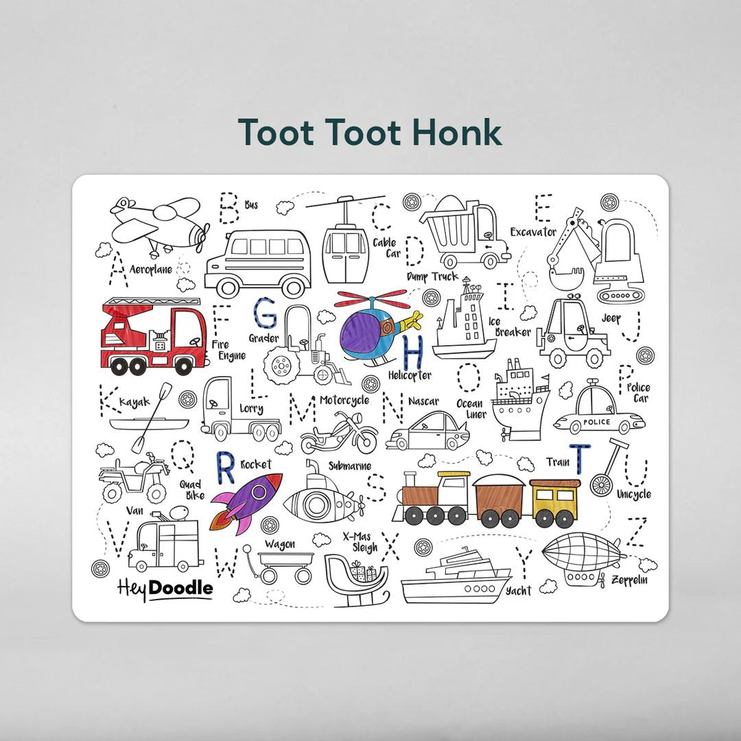 HEY DOODLE | ABC | TOOT TOOT HONK by HEYDOODLE - The Playful Collective