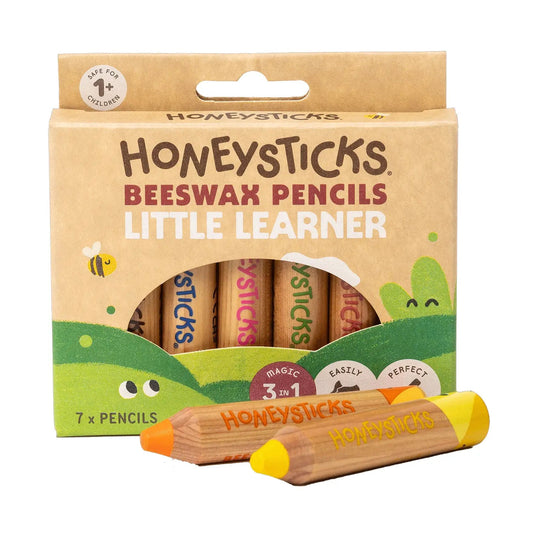 HONEYSTICKS | 3 - IN - 1 BEESWAX PENCILS LITTLE LEARNERS - 7PK by HONEYSTICKS - The Playful Collective