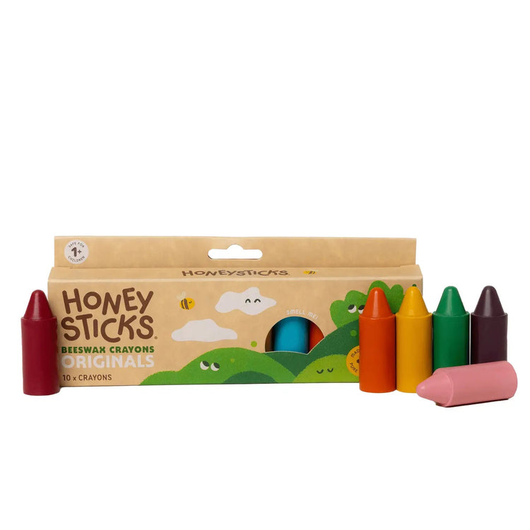 HONEYSTICKS | BEESWAX CRAYONS - ORIGINALS 10PK by HONEYSTICKS - The Playful Collective