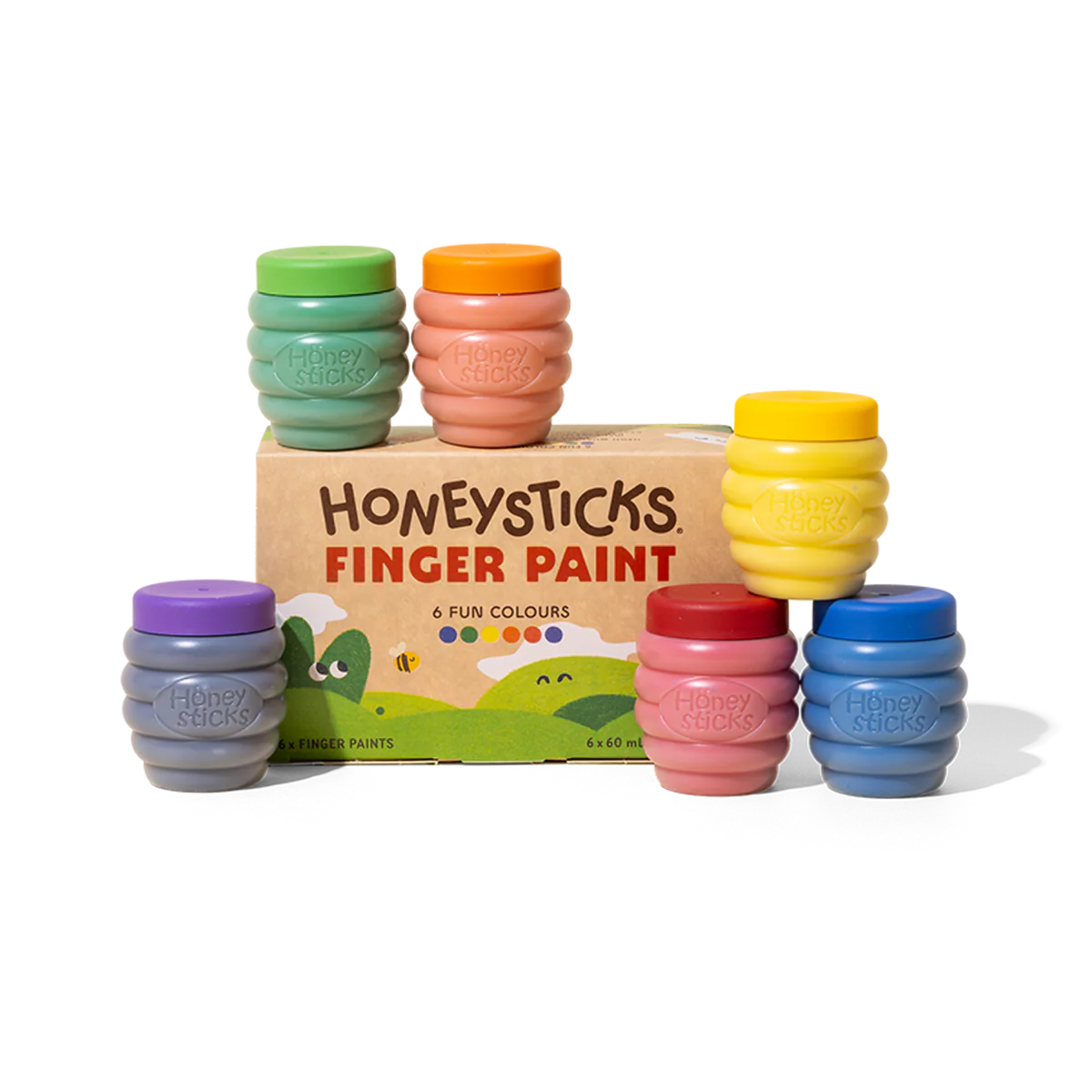 HONEYSTICKS | FINGER PAINTS 6PK by HONEYSTICKS - The Playful Collective