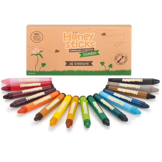 HONEYSTICKS | JUMBO CRAYONS - 16 PACK *PRE - ORDER* by HONEYSTICKS - The Playful Collective