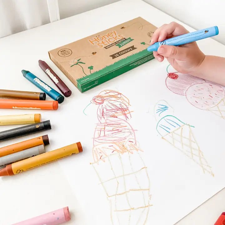 HONEYSTICKS | JUMBO CRAYONS - 16 PACK *PRE - ORDER* by HONEYSTICKS - The Playful Collective