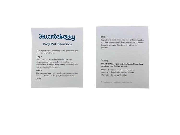 HUCKLEBERRY | MAKE YOUR OWN BODY MIST KIT Beach Vibes by HUCKLEBERRY - The Playful Collective