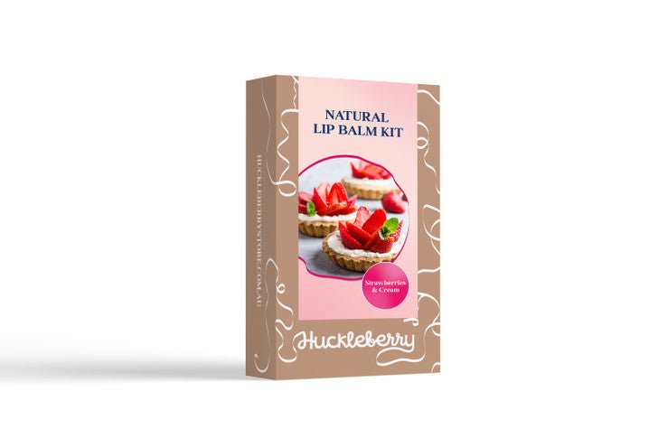 HUCKLEBERRY | MAKE YOUR OWN LIP BALM KIT Strawberries & Cream by HUCKLEBERRY - The Playful Collective