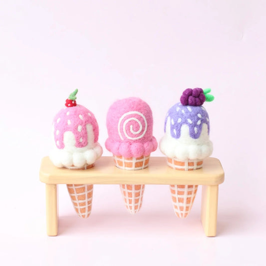 JUNI MOON | FELT ICE CREAMS Chocolate by JUNI MOON - The Playful Collective
