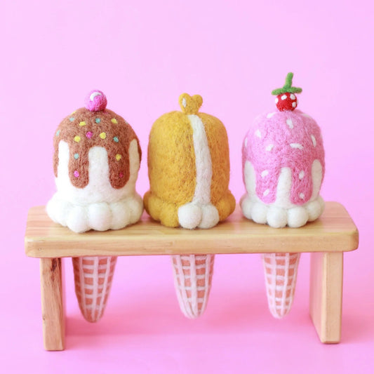 JUNI MOON | FELT ICE CREAMS Chocolate by JUNI MOON - The Playful Collective