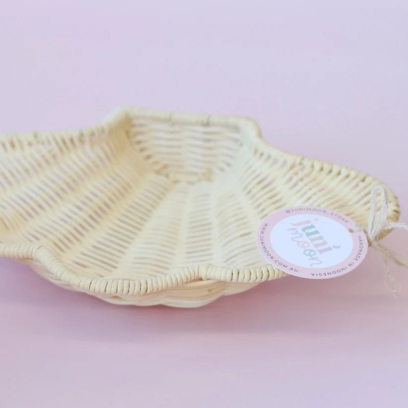 JUNI MOON | RATTAN CLAM TRAY by JUNI MOON - The Playful Collective