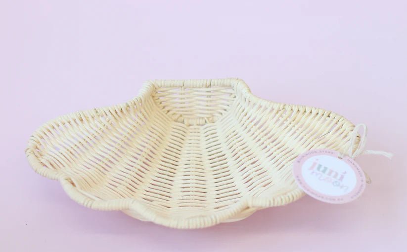 JUNI MOON | RATTAN CLAM TRAY by JUNI MOON - The Playful Collective