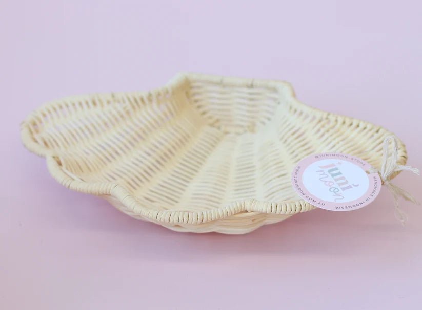 JUNI MOON | RATTAN CLAM TRAY by JUNI MOON - The Playful Collective