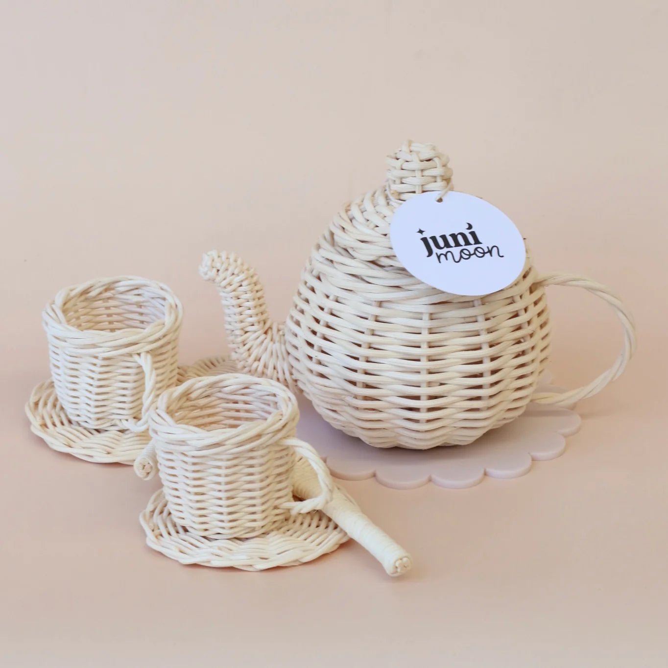 JUNI MOON | RATTAN DOLLY TEA SET by JUNI MOON - The Playful Collective