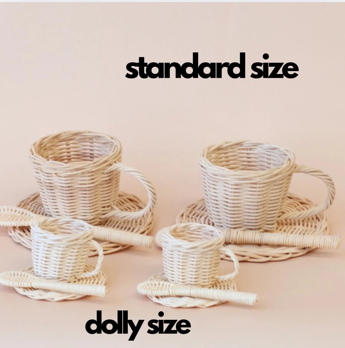 JUNI MOON | RATTAN DOLLY TEA SET by JUNI MOON - The Playful Collective