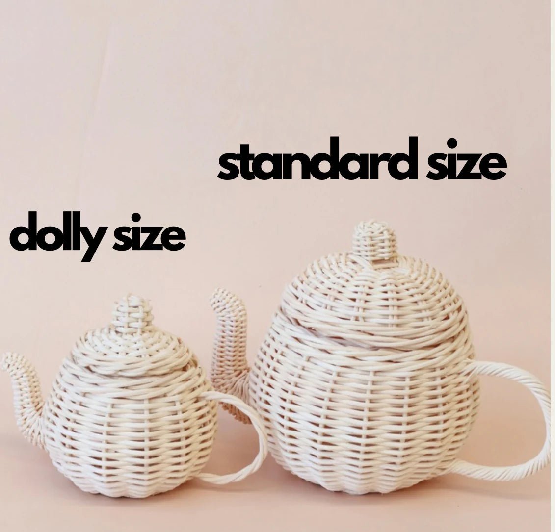JUNI MOON | RATTAN DOLLY TEA SET by JUNI MOON - The Playful Collective