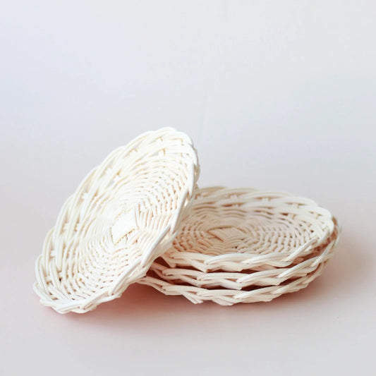 JUNI MOON | RATTAN PLAY PLATES (SET OF 4) by JUNI MOON - The Playful Collective