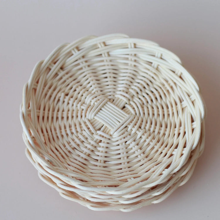 JUNI MOON | RATTAN PLAY PLATES (SET OF 4) by JUNI MOON - The Playful Collective