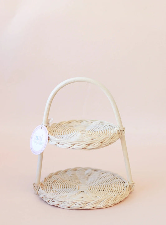 JUNI MOON | RATTAN SIENA ARCHED TIERED CAKE STAND by JUNI MOON - The Playful Collective
