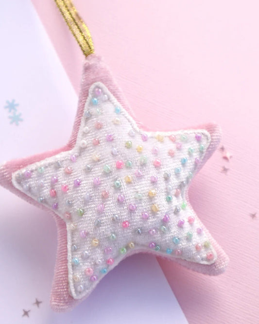 LAUREN HINKLEY | BEADED CHRISTMAS STAR DECORATION / GIFT BAG by LAUREN HINKLEY AUSTRALIA - The Playful Collective