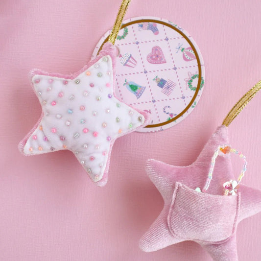 LAUREN HINKLEY | BEADED CHRISTMAS STAR DECORATION / GIFT BAG by LAUREN HINKLEY AUSTRALIA - The Playful Collective