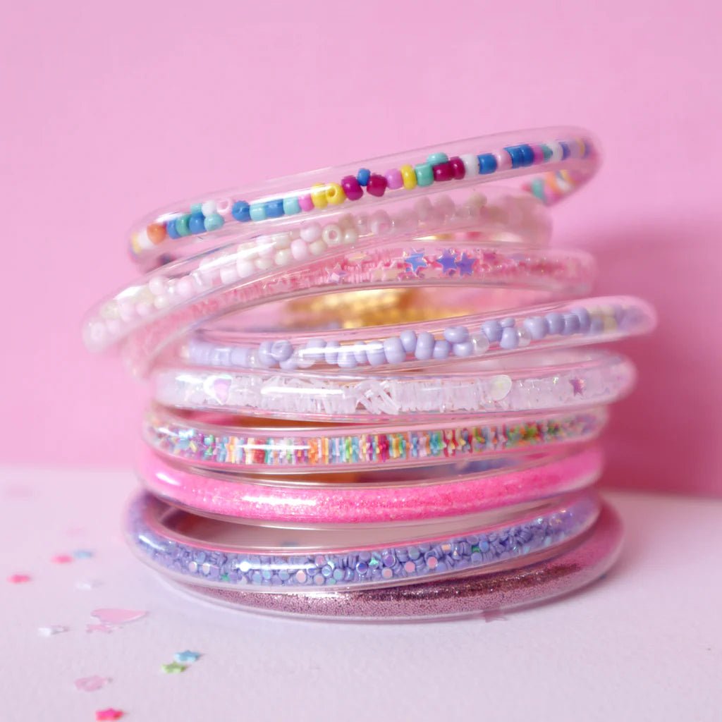 LAUREN HINKLEY | HOT PINK GLITTER ELASTIC BRACELETS by LAUREN HINKLEY AUSTRALIA - The Playful Collective