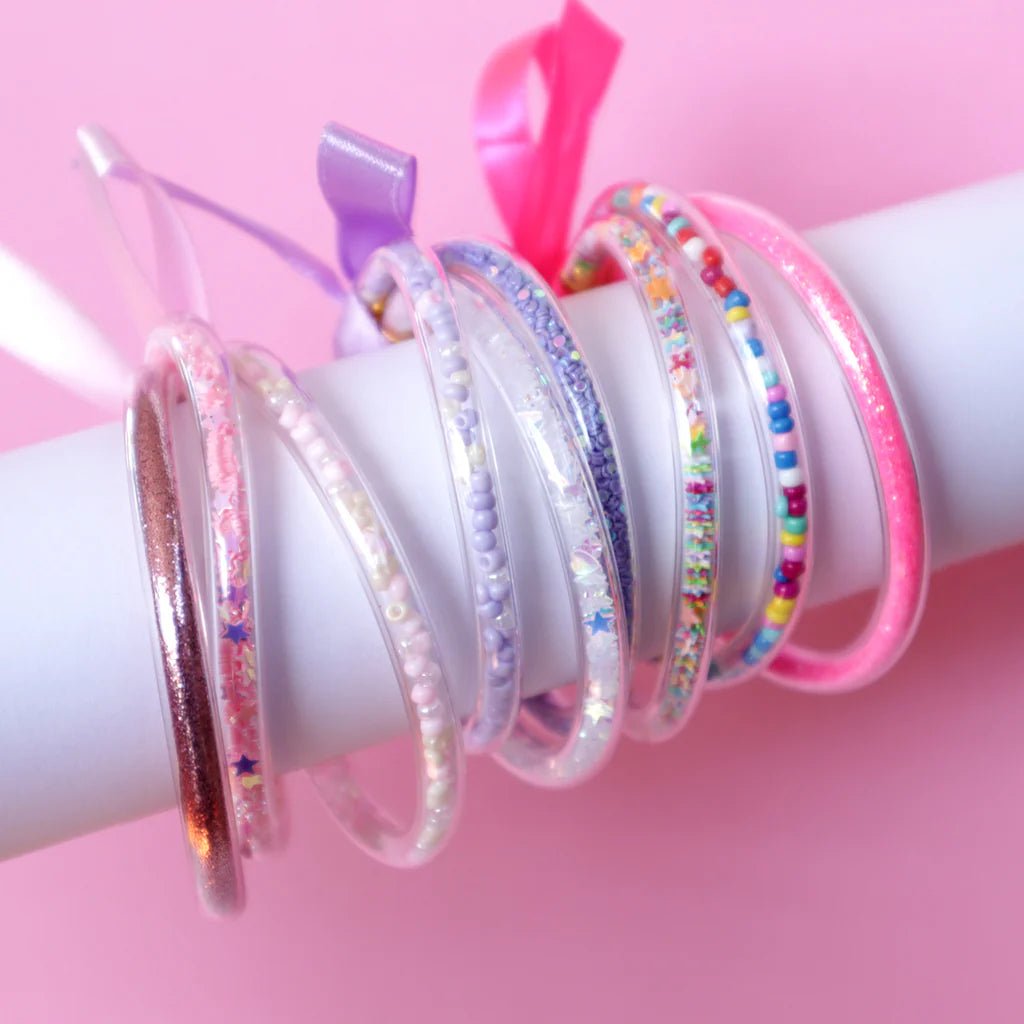 LAUREN HINKLEY | HOT PINK GLITTER ELASTIC BRACELETS by LAUREN HINKLEY AUSTRALIA - The Playful Collective