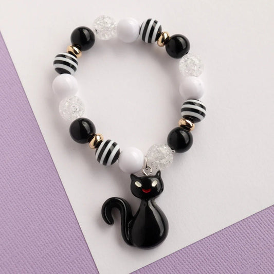 LAUREN HINKLEY | MON COCO SPOOKY BLACK CAT ELASTIC BRACELET by LAUREN HINKLEY AUSTRALIA - The Playful Collective