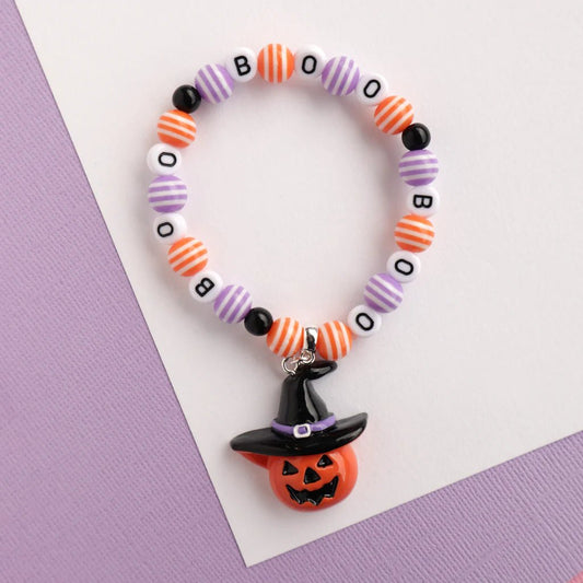 LAUREN HINKLEY | MON COCO SPOOKY BOO PUMPKIN ELASTIC BRACELET by LAUREN HINKLEY AUSTRALIA - The Playful Collective