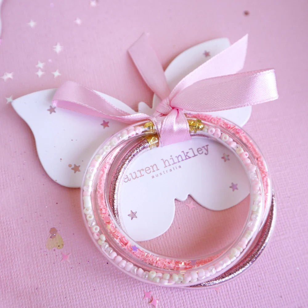 LAUREN HINKLEY | PINK GLITTER ELASTIC BRACELETS by LAUREN HINKLEY AUSTRALIA - The Playful Collective