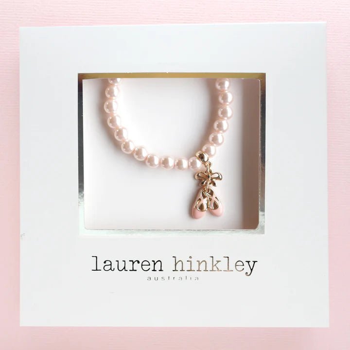 LAUREN HINKLEY | PINK PEARL BALLET SLIPPERS BRACELET *PRE - ORDER* by LAUREN HINKLEY AUSTRALIA - The Playful Collective