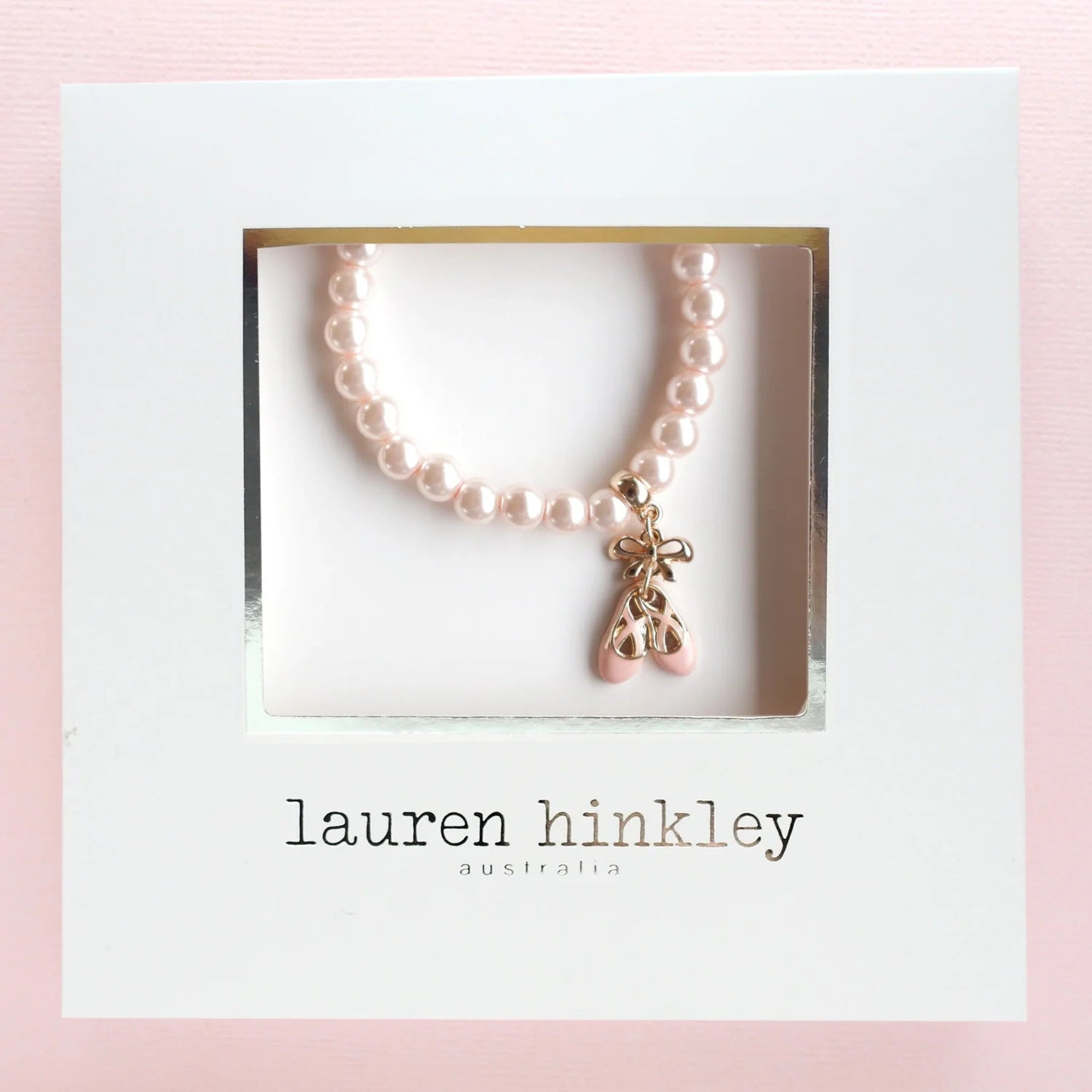 LAUREN HINKLEY | PINK PEARL BELLA BALLERINA SLIPPERS BRACELET by LAUREN HINKLEY AUSTRALIA - The Playful Collective