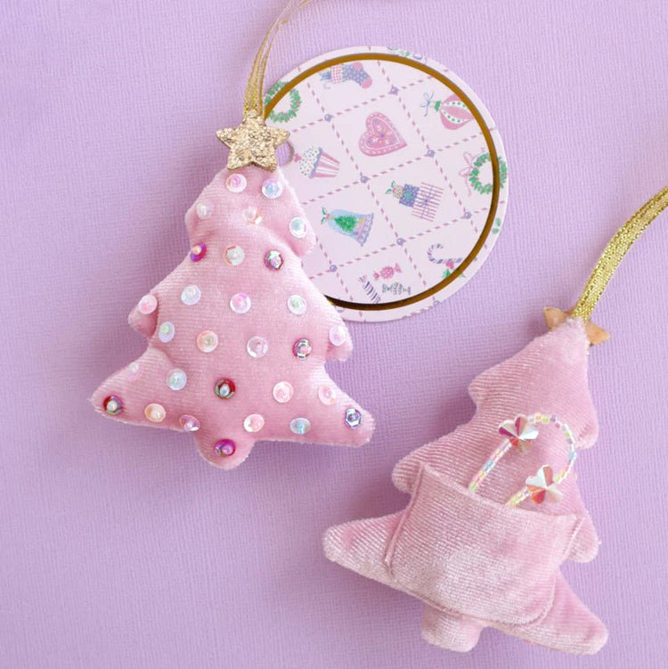 LAUREN HINKLEY | PINK SEQUIN CHRISTMAS TREE DECORATION / GIFT BAG by LAUREN HINKLEY AUSTRALIA - The Playful Collective