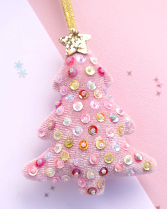 LAUREN HINKLEY | PINK SEQUIN CHRISTMAS TREE DECORATION / GIFT BAG by LAUREN HINKLEY AUSTRALIA - The Playful Collective