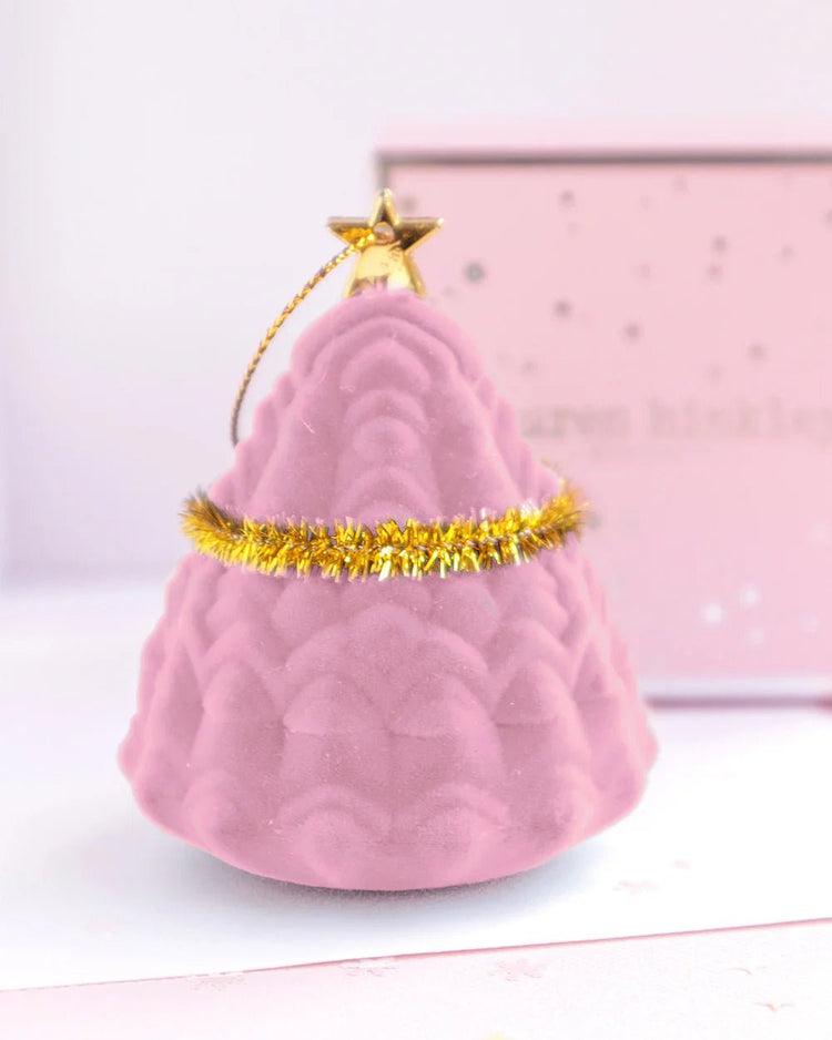 LAUREN HINKLEY | PINK STARRY EARRINGS WITH CHRISTMAS TREE BOX by LAUREN HINKLEY AUSTRALIA - The Playful Collective