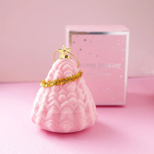 LAUREN HINKLEY | PINK STARRY EARRINGS WITH CHRISTMAS TREE BOX by LAUREN HINKLEY AUSTRALIA - The Playful Collective