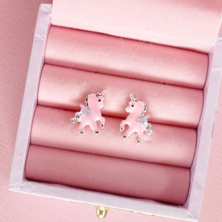 LAUREN HINKLEY | PINK UNICORN EARRINGS WITH FAIRY MAGIC TRINKET BOX by LAUREN HINKLEY AUSTRALIA - The Playful Collective