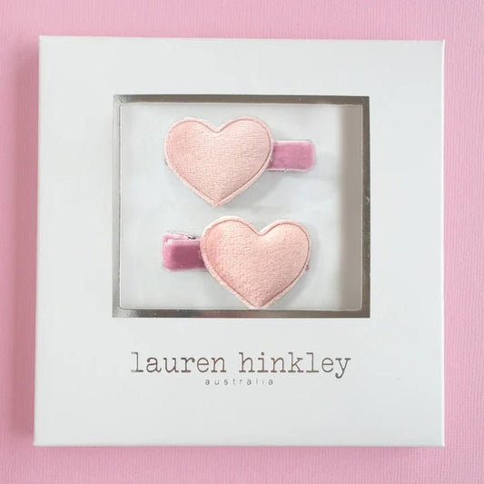 LAUREN HINKLEY | PINK VELVET HAIR CLIPS by LAUREN HINKLEY AUSTRALIA - The Playful Collective