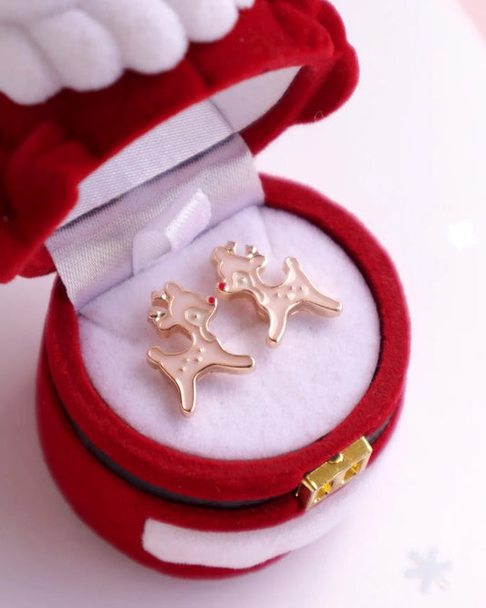 LAUREN HINKLEY | RUDOLPH THEH RED - NOSED REINDEER EARRINGS WITH SANTA BOX by LAUREN HINKLEY AUSTRALIA - The Playful Collective