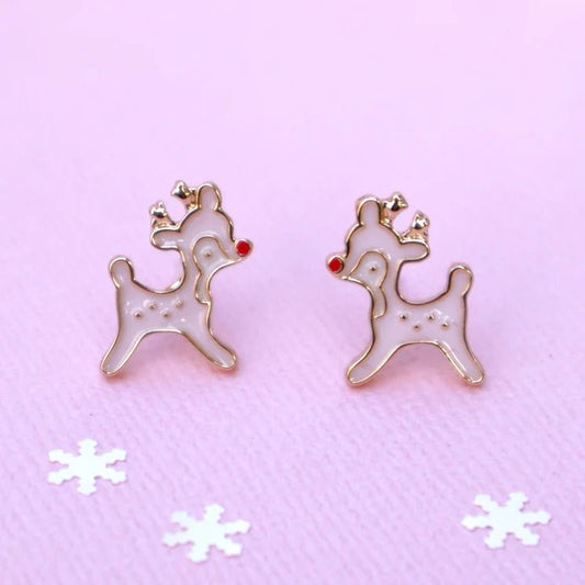 LAUREN HINKLEY | RUDOLPH THEH RED - NOSED REINDEER EARRINGS WITH SANTA BOX by LAUREN HINKLEY AUSTRALIA - The Playful Collective