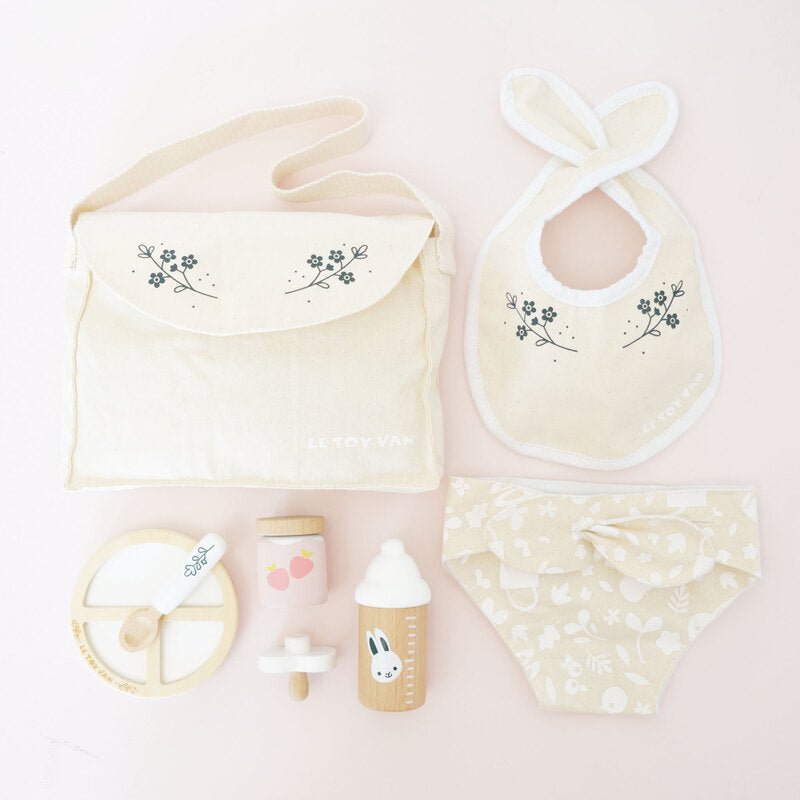 LE TOY VAN | DOLLS NURSING KIT AND BAG & WOODEN TEA SET AND TRAY BUNDLE by LE TOY VAN - The Playful Collective