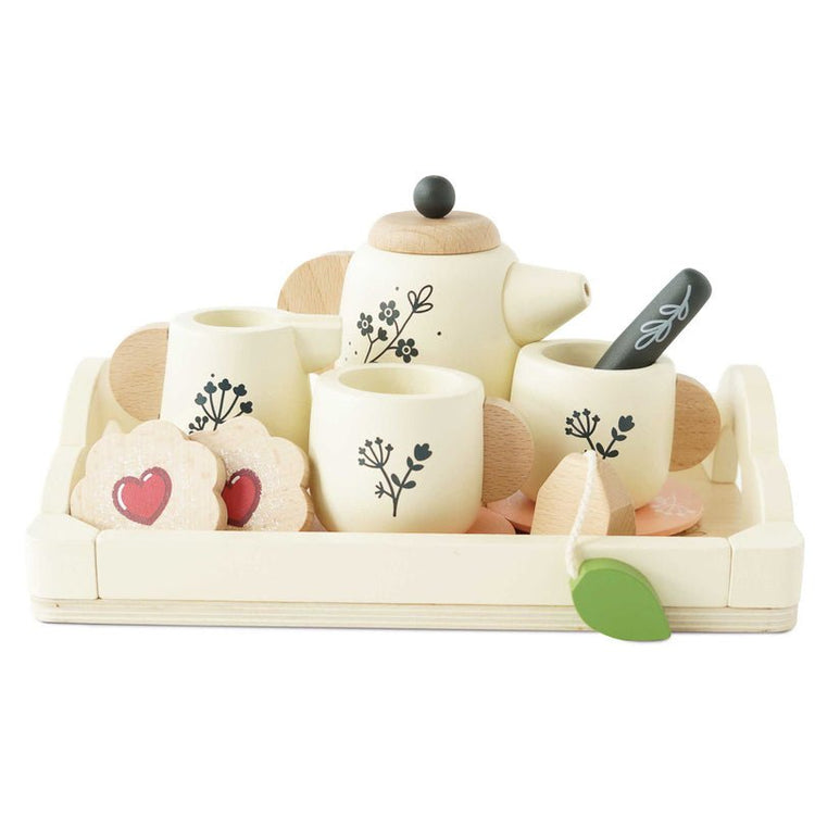 LE TOY VAN | ECO - FRIENDLY CLEANING SET & WOODEN TEA SET AND TRAY BUNDLE by LE TOY VAN - The Playful Collective
