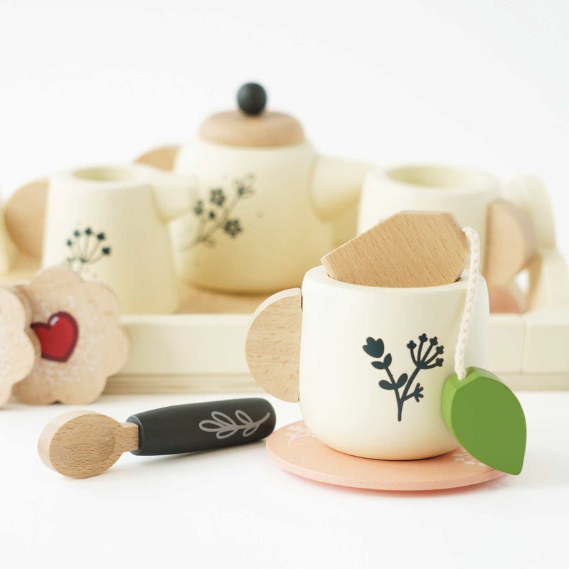 LE TOY VAN | ECO - FRIENDLY CLEANING SET & WOODEN TEA SET AND TRAY BUNDLE by LE TOY VAN - The Playful Collective