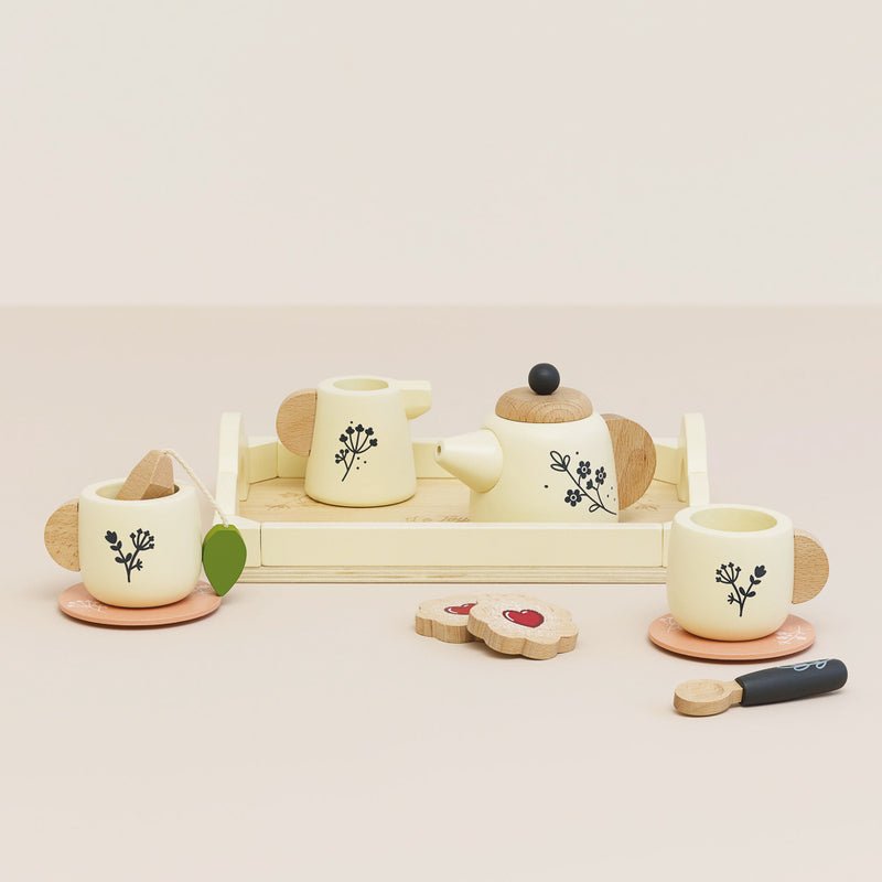 LE TOY VAN | ECO - FRIENDLY CLEANING SET & WOODEN TEA SET AND TRAY BUNDLE by LE TOY VAN - The Playful Collective