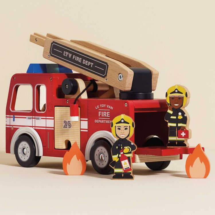 LE TOY VAN | FIRE ENGINE SET *PRE-ORDER* by LE TOY VAN - The Playful Collective