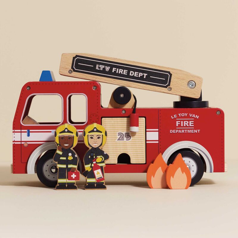 LE TOY VAN | FIRE ENGINE SET *PRE-ORDER* by LE TOY VAN - The Playful Collective