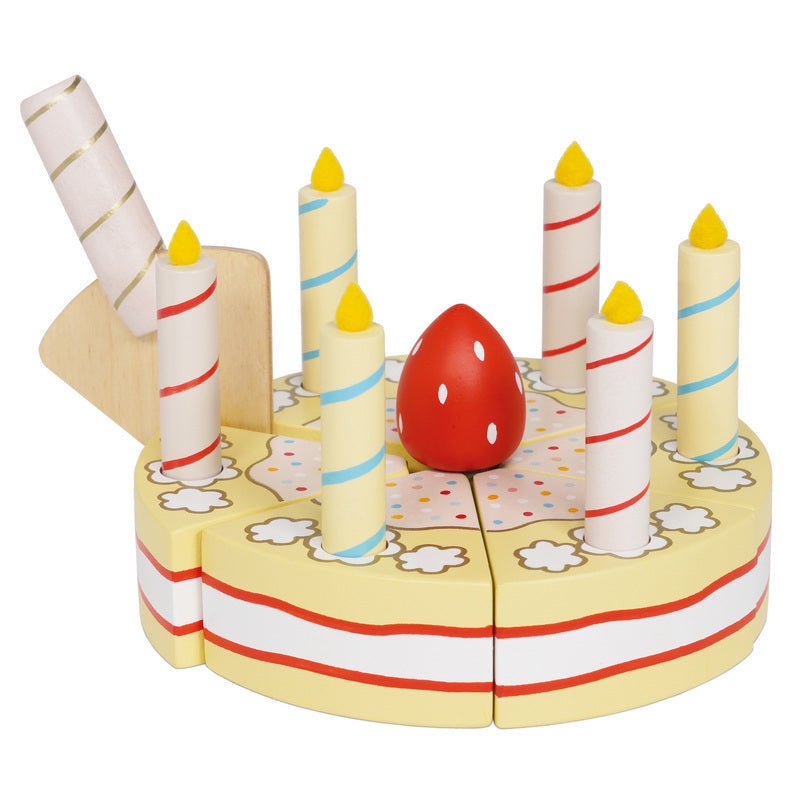 Honeybake Mixer Set Vanilla Birthday Cake Bundle by Le Toy Van The Playful Collective