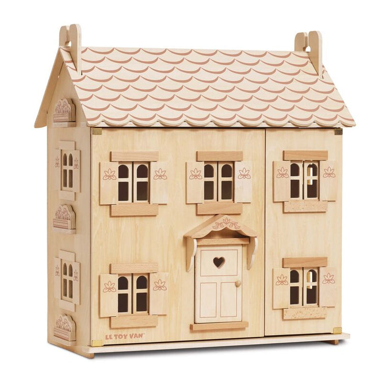 LE TOY VAN | NATURAL WOOD DOLL HOUSE - 2 LEVEL *PRE-ORDER* by LE TOY VAN - The Playful Collective
