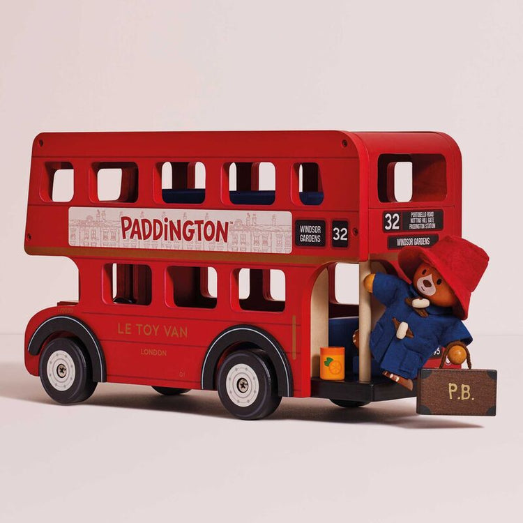LE TOY VAN | PADDINGTON BEAR LONDON DOUBLE DECKER BUS + PADDINGTON FIGURE *PRE-ORDER* by LE TOY VAN - The Playful Collective