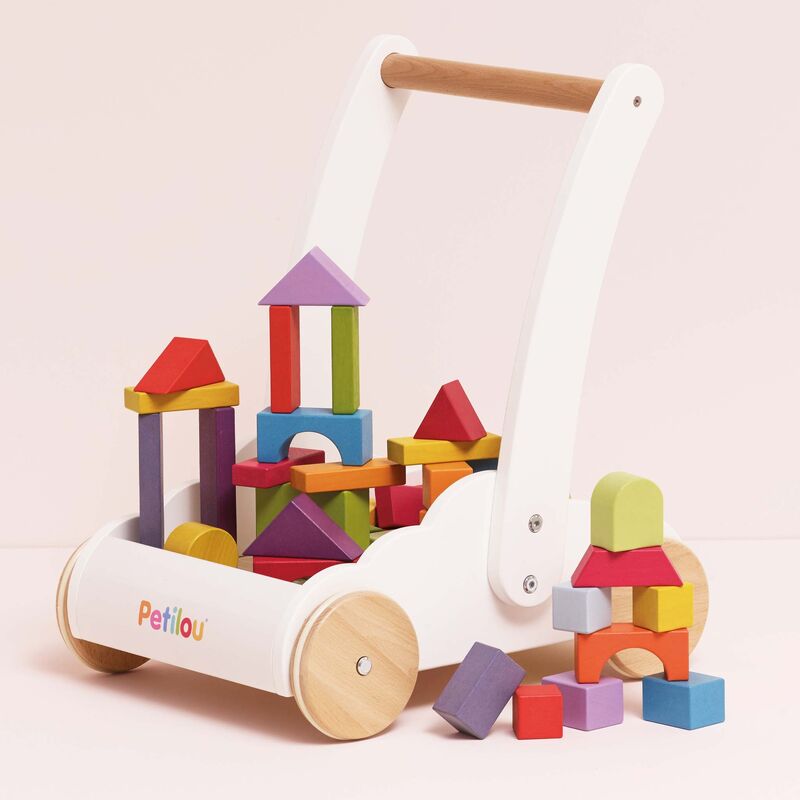LE TOY VAN | PETILOU RAINBOW BABY WALKER & BLOCKS by LE TOY VAN - The Playful Collective